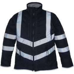 Plain Hi-vis Kensington fleece lined jacket Yoko 340 GSM